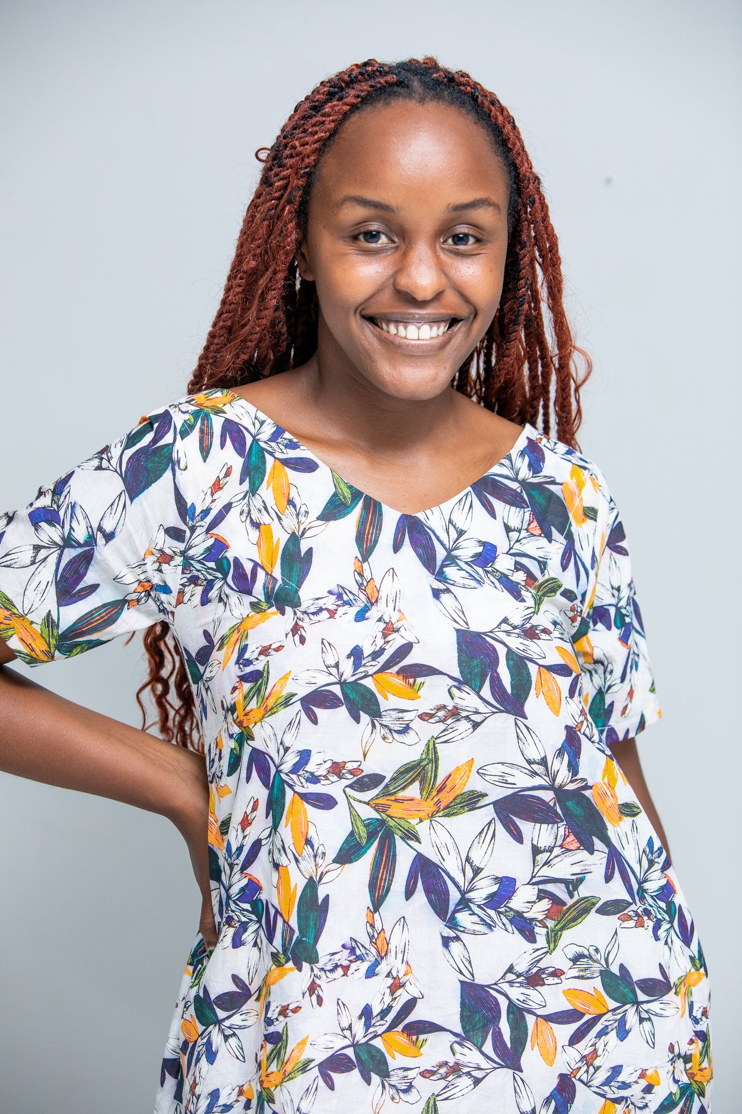 Anky Cotton Print Dress