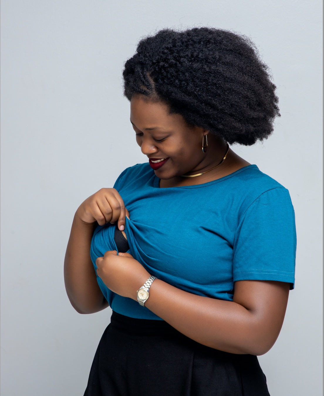 Hita Nursing T-Shirt In Teal