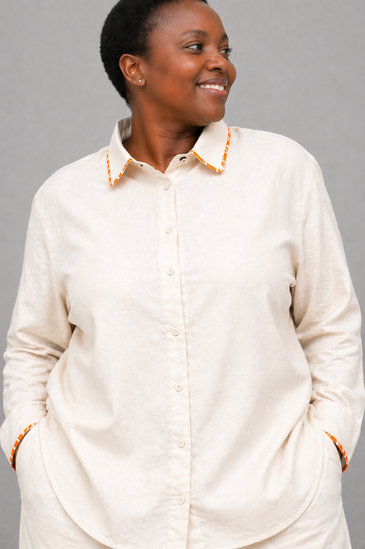 Ahvi Linen 2 Piece In Cream