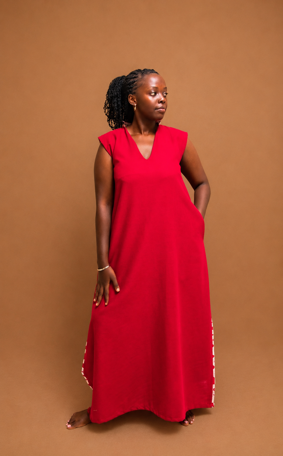 Ajei V-Neck Maxi Dress