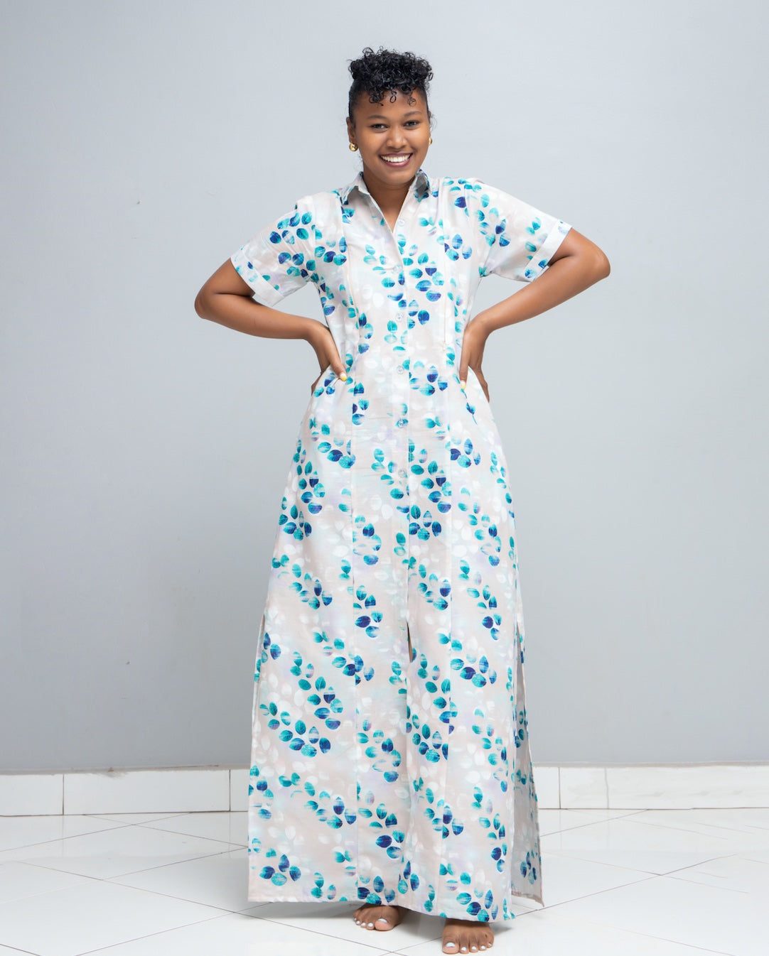 anya shirt dress Anya Cotton Nursing Shirt Dress Purple Rebel Afrika Shop