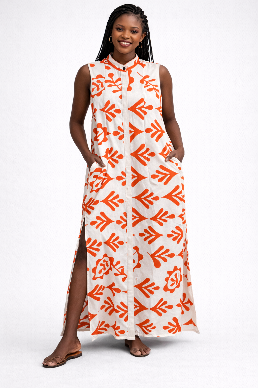 Lani Maxi Linen Shirt Dress