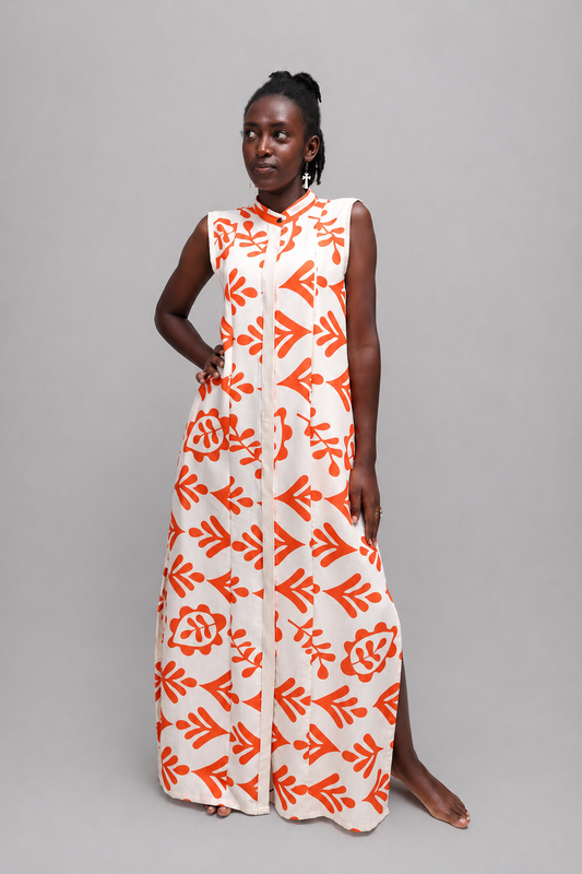 Lani Maxi Linen Shirt Dress