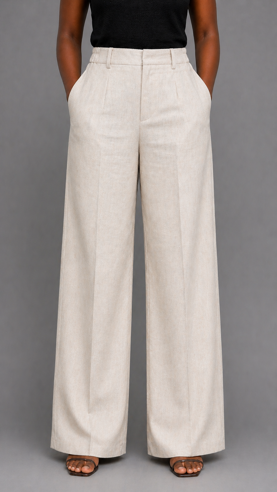 The Malia Linen Pants In Cream
