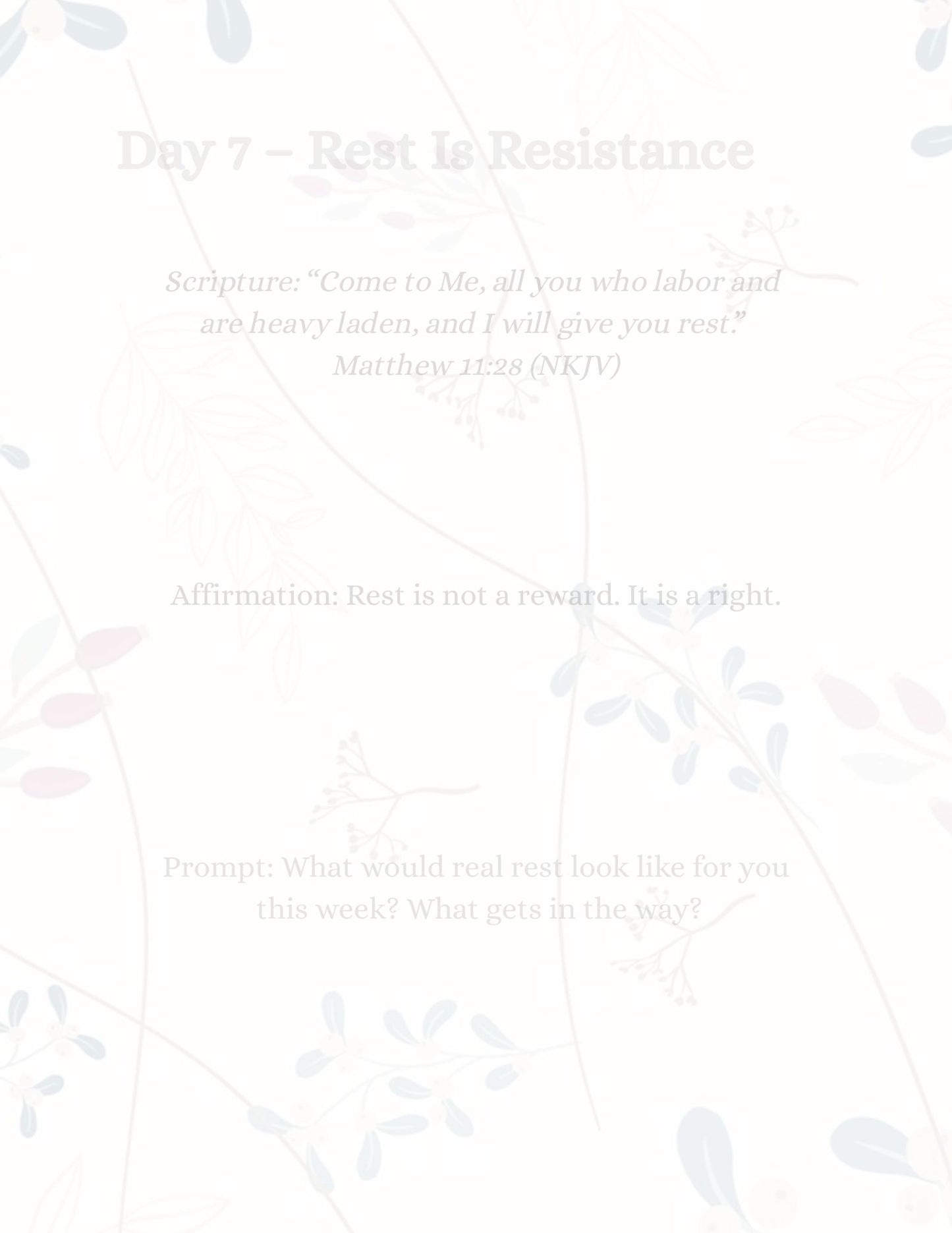 STILL ME - 30 Day Journal For Moms - DIGITAL COPY